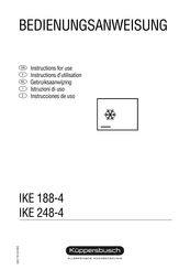 Kuppersbusch IKE 188-4 Instructions D'utilisation