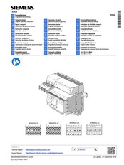 Siemens SIRIUS 3RA6920-1C Instructions De Service Originales