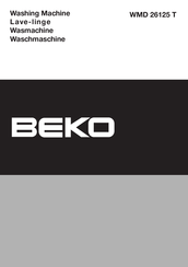 Beko WMD 26125 T Mode D'emploi