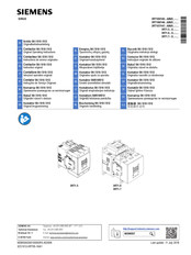 Siemens SIRIUS 3RT106/146 A Serie Instructions De Service Originales