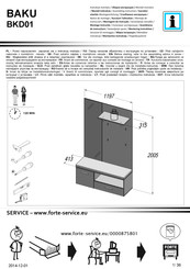 Forte BAKU BKD01 Notice De Montage