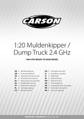 Carson Dump Truck 2.4 GHz Manuel D'instructions