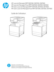 HP Color LaserJet Managed Flow MFP E87640 Guide De L'utilisateur