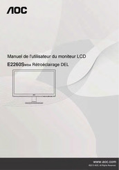 AOC E2260S Manuel De L'utilisateur