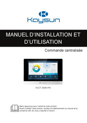Kaysun KCCT-384B IPS Manuel D'installation Et D'utilisation