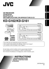 JVC KD-G161 Manuel D'instructions