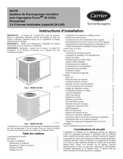 Carrier 50ZHK Instructions D'installation