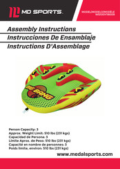 MD SPORTS WS100Y19009 Instructions D'assemblage