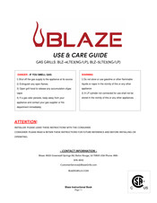 BLAZE BLZ-4LTE3 Guide D'utilisation Et D'entretien