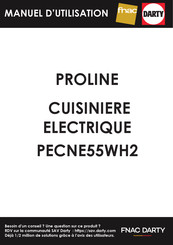 Proline PECNE55WH2 Notice D'utilisation