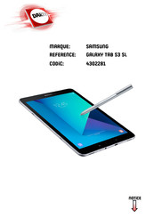 Samsung GALAXY TAB S3 SL Mode D'emploi