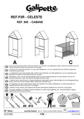 Galipette CELESTE P2R 800 Instructions De Montage