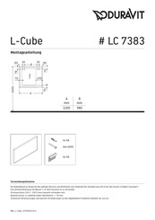 DURAVIT L-Cube LC 7383 Instructions De Montage