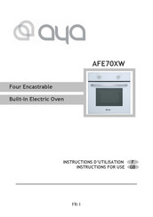 AYA AFE70XW Instructions D'utilisation