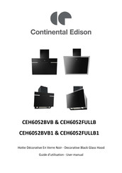 CONTINENTAL EDISON CEH6052BVB Guide D'utilisation