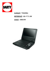 Toshiba SD-P 71 SW Mode D'emploi