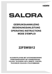 Salora 22FSW5012 Mode D'emploi