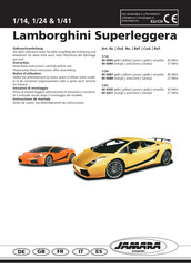 Jamara Germany Lamborghini Superleggera Notice D'utilisation