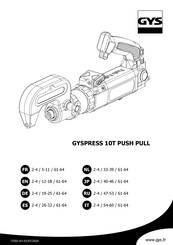 GYS PRESS 10T PUSH PULL Mode D'emploi