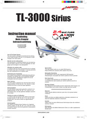 Axion TL-3000 Sirius AX-00120-02 Mode D'emploi