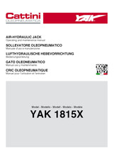 Cattini Oleopneumatica YAK 1815X Manuel Pour L'utilisation, L'installation Et L'entretien