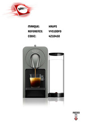 Krups Nespresso PRODIGIO Manuel D'instructions