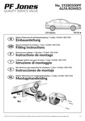 PF Jones 19280500PF Instructions De Montage