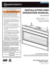 Continental Fireplaces Lineaire CBL56 Serie Manuel D'installation Et D'opération