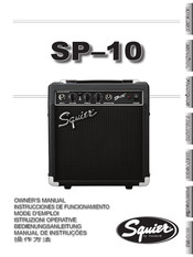 Fender Squier SP 10 Mode D'emploi