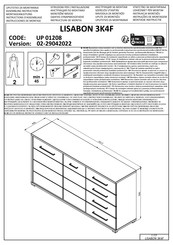 trendteam LISABON 3K4F UP 01208 Instructions D'assemblage