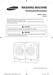 Samsung Pure Cycle WF241 Serie Informations Techniques