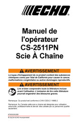 Echo CS-2511PN Manuel De L'opérateur