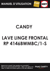 Candy RP 4146BWMBC/1-S Manuel D'utilisation