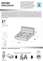 Forte RAVEN RDNL242-N41 Notice De Montage