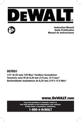 DeWalt DCF601 Guide D'utilisation