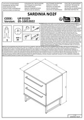 trendteam SARDINIA NO2F UP 01029 Instructions D'assemblage