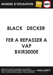 Black & Decker BXIR3000E Mode D'emploi