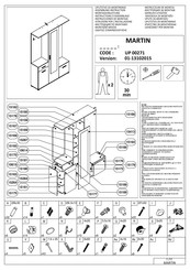 trendteam MARTIN UP 00271 Instructions D'assemblage