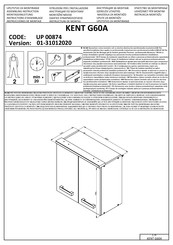 trendteam KENT G60A UP 00874 Instructions D'assemblage