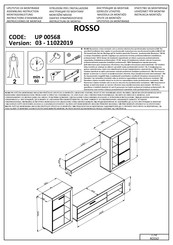 trendteam ROSSO UP 00568 Instructions D'assemblage