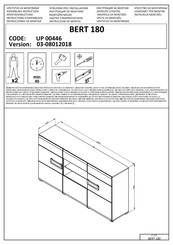 trendteam BERT 180 UP 00446 Instructions D'assemblage