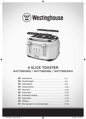 Westinghouse WKTTB809WH Instructions