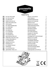 GreenWorks Tools 1500107a Manuel D'utilisation