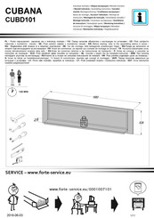 Forte CUBANA CUBD101 Notice De Montage