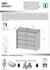 Forte HEY HEYK211 Notice De Montage