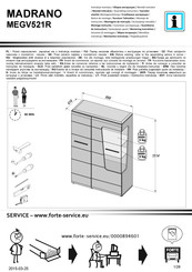 Forte MADRANO MEGV521R Notice De Montage
