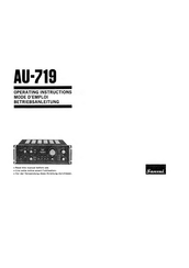 Sansui AU-719 Mode D'emploi