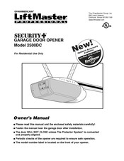 Chamberlain LiftMaster PROFESSIONAL SECURITY+ 2500DC Manuel D'instructions