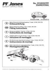 PF Jones 19320507PF Instructions De Montage