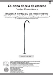 Bossini L00370 Instructions De Montage, D'utilisation Et D'entretien